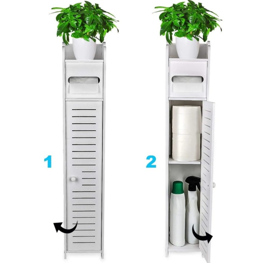 🌸BelleBath Organizer™ – Mueble Elegante y Compacto para Baño